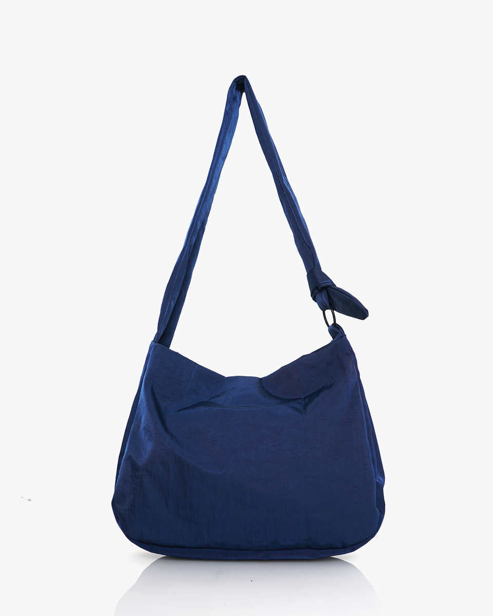 ナイロン サッシュバッグ ブルー 日本製