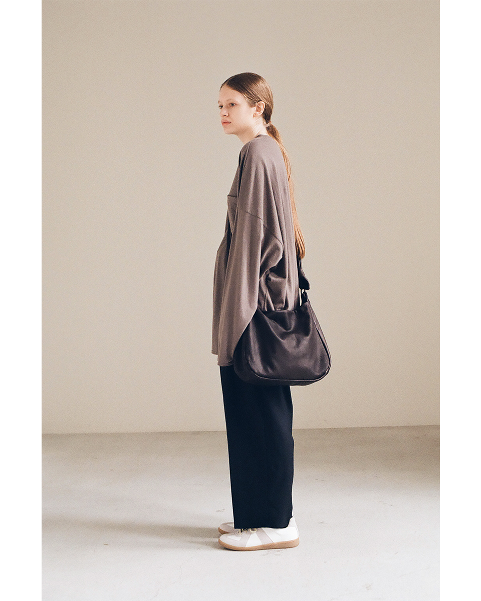 VUm PRODUCT B15 Deer Leather Sash Bag Dark Brown Made in Japan